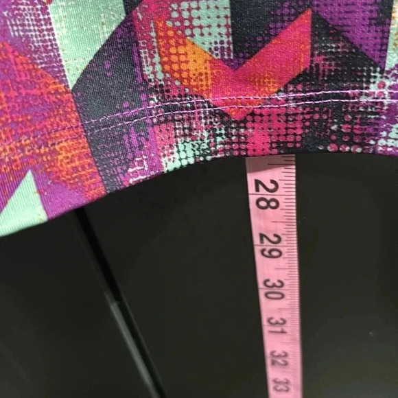 Lukka Athletic Racerback, geometric multicolor print,scoop neck,tank top - Picture 7 of 9